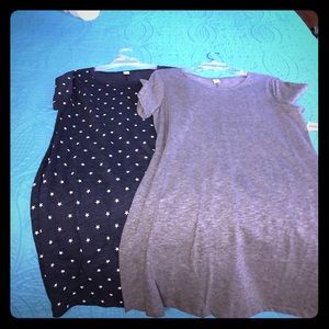 2 Ild Navy Knit Shifts